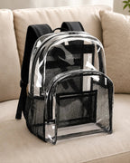 Clear Heavy-Duty Backpack with Padded Straps