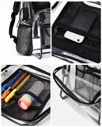 Clear Heavy-Duty Backpack with Padded Straps