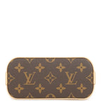 Nano Alma Mini Handbag Brown Monogram Cherry Print Coated Canvas Gold-Tone Hardware