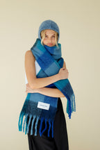 Klarza blue alpaca balaclava fitted hood – additional view 5