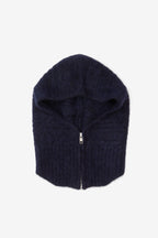 Klarza navy alpaca zip balaclava – additional view 2