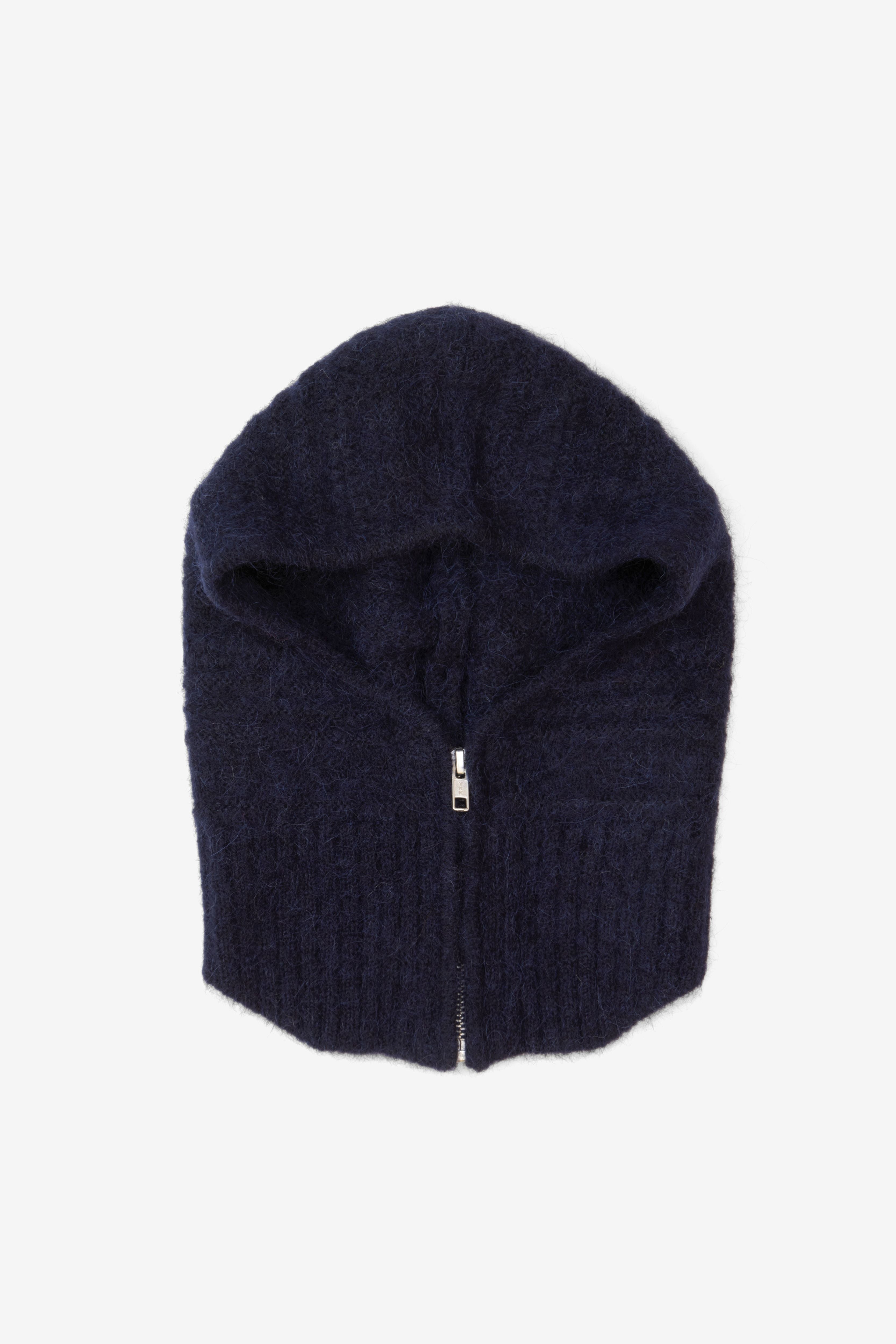 Klarza navy alpaca zip balaclava – additional view 2