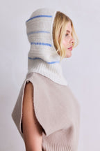 Klarza white alpaca zip balaclava – additional view 1