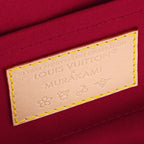 Alma BB Mini Handbag Brown Monogram Cherry Print Coated Canvas Gold-Tone Hardware