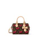 Speedy Bandoulière 20 Mini Handbag Brown Monogram Cherry Print Coated Canvas