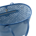 Neverfull MM Tote Bag Denim Blue Epi Leather Gold-Tone Hardware