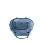 Neverfull MM Tote Bag Denim Blue Epi Leather Gold-Tone Hardware